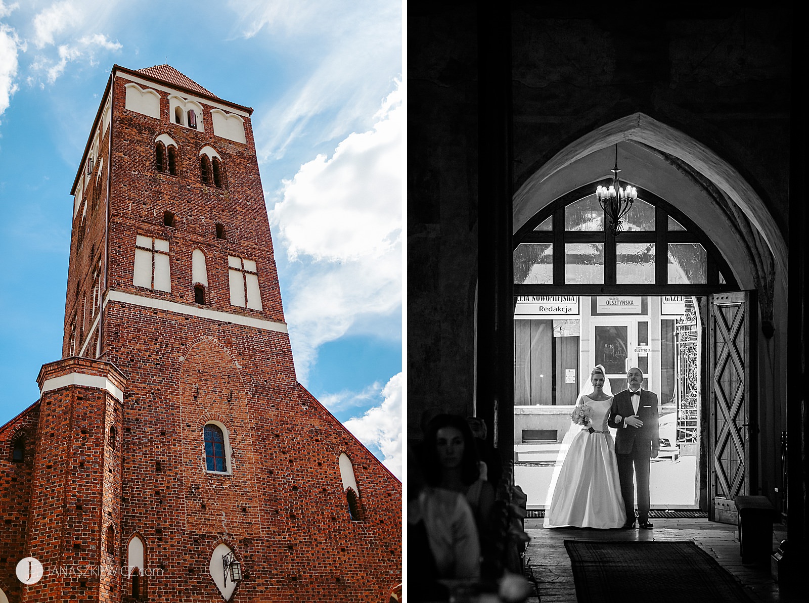 Ślub w Bazylice św. Tomasza Apostoła w Nowym Mieście Lubawskim - zdjęcia ślubne.