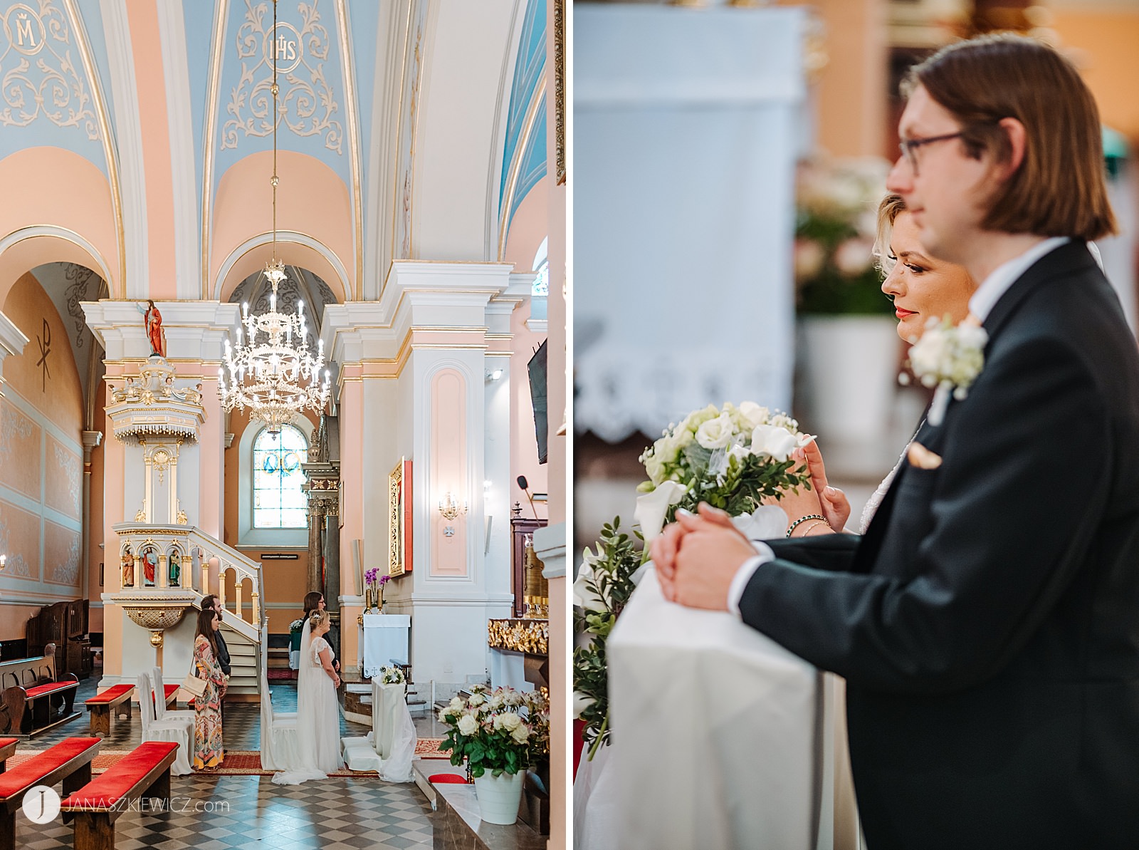 Ślub w kościele św. Wojciecha w Koninie. Fotograf ślubny - Konin - zdjęcia.