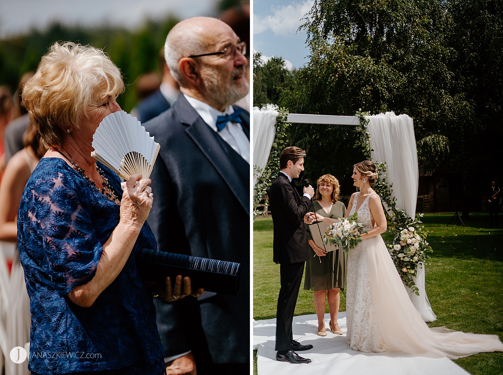 Plenerowy ślub humanistyczny - zdjęcia. Mistrz ceremonii - Joanna Humerczyk.