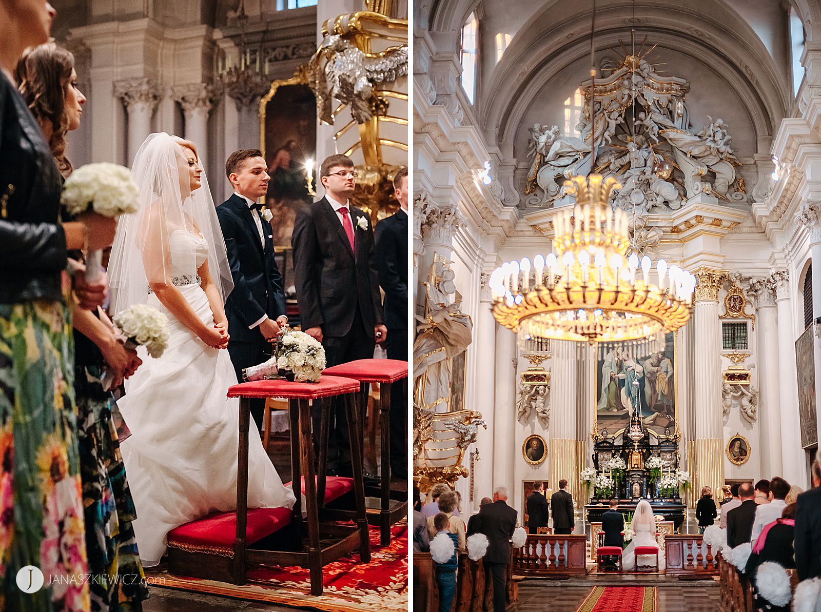 Ślub w Klasztorze Sióstr Wizytek w Warszawie. Fotograf ślubny.