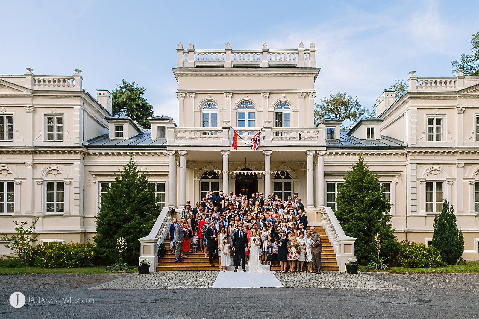 Pałac Chojnata - wesele. Zdjęcia ślubne. Fotograf Rawa Mazowiecka.