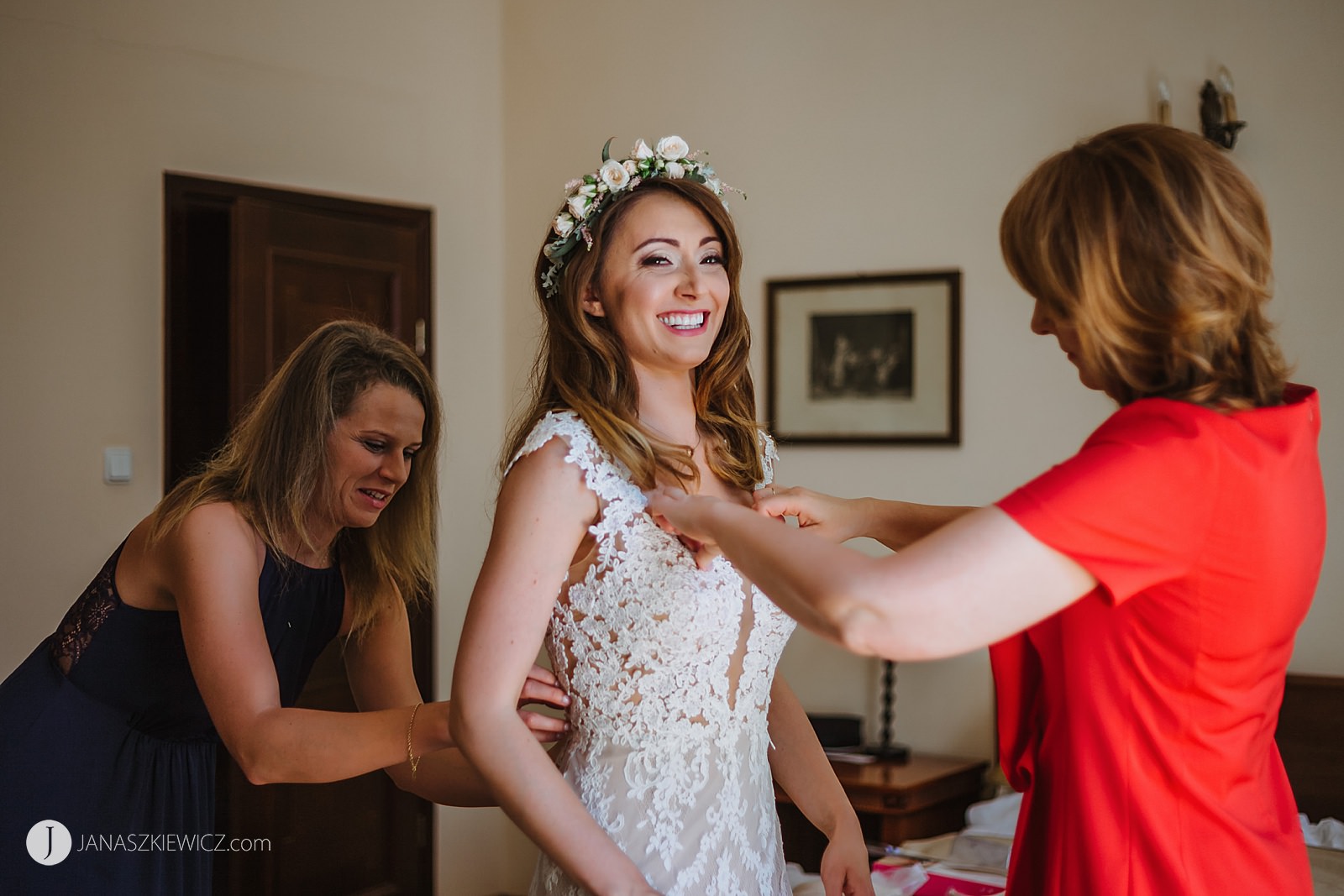 Fotograf na wesele. Panna Młoda - boho.