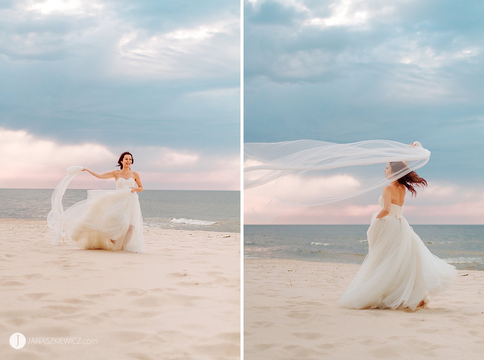 Sesja ślubna nad morzem - zdjęcia. Fotograf na ślub.