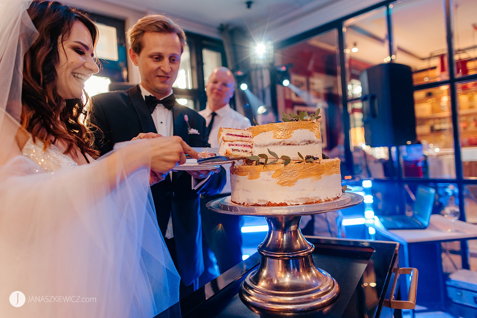 Fotograf ślubny - Łódź. Tort weselny.