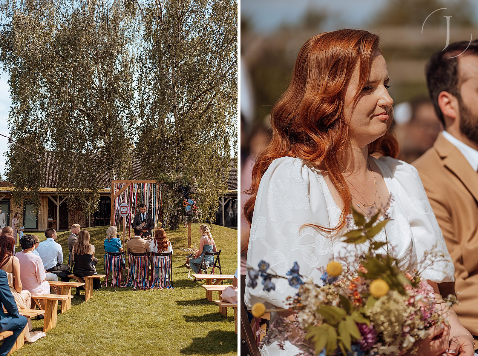 Cywilna ceremonia ślubu w plenerze - Dyrkowo.