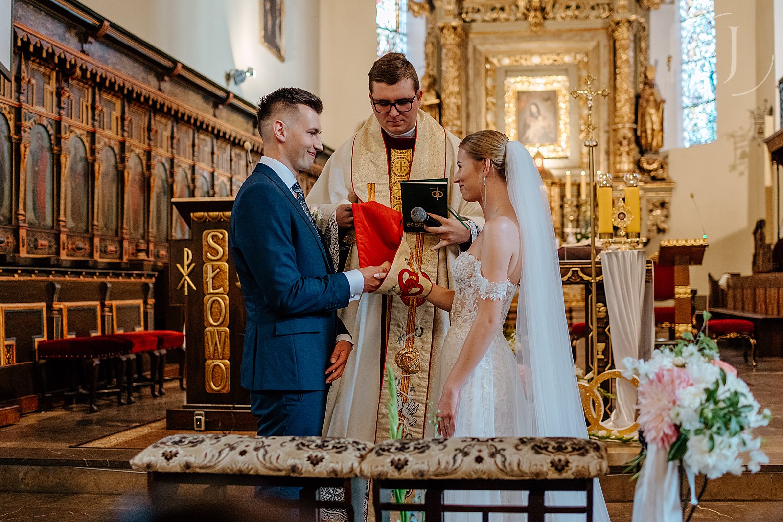 Kamerzysta Gostyń - przysięga Pary Młodej.